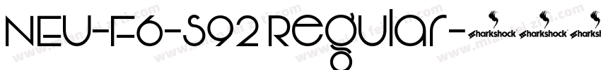 NEU-F6-S92 Regular字体转换